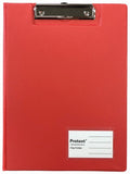 Protext Clip Folder A4 PP Red Pack of 6
