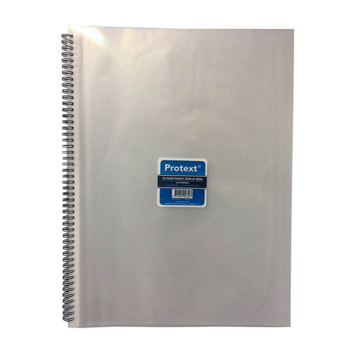 Protext Display Book A3 30 Fixed Pocket Wiro Bound Clear Pack of 6