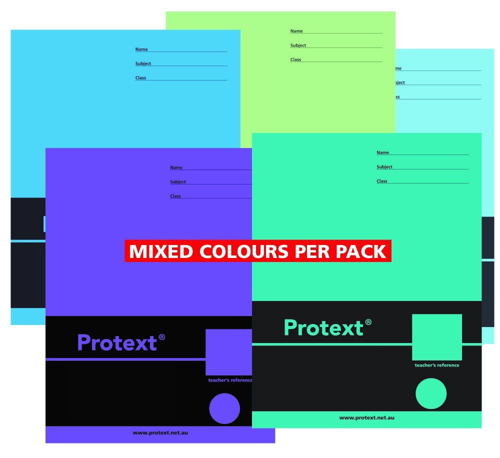 Protext Exercise Book 225 x 175mm 48 Page Ruled PP Cover Spider Pack of 20