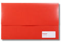Protext Document Wallet Foolscap PP Velcro Closure Red