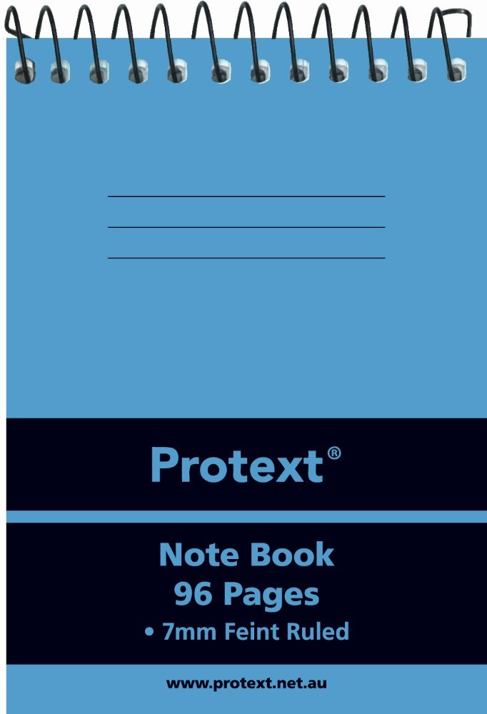 Protext Pocket Notebook 110 x 78mm PP 96 Page Ruled Assorted Pack of 5