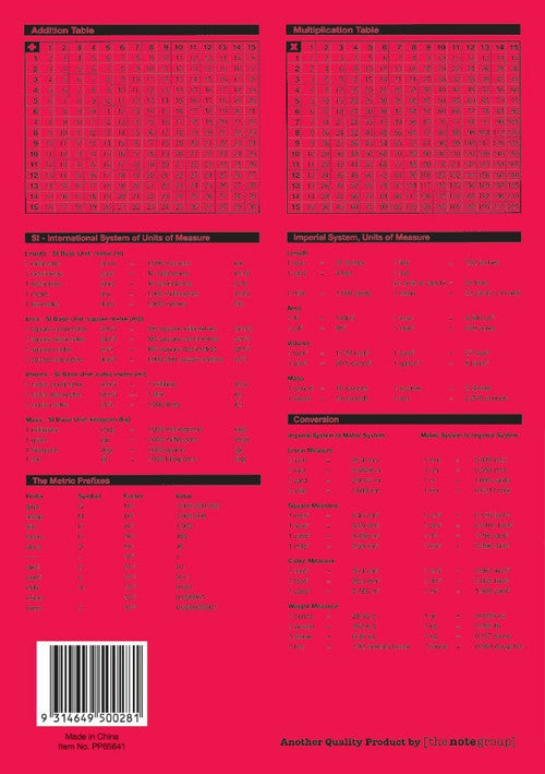 Protext Premium Exercise Book A5 64 Page 8mm Ruled Red Margin E10 Pack of 20