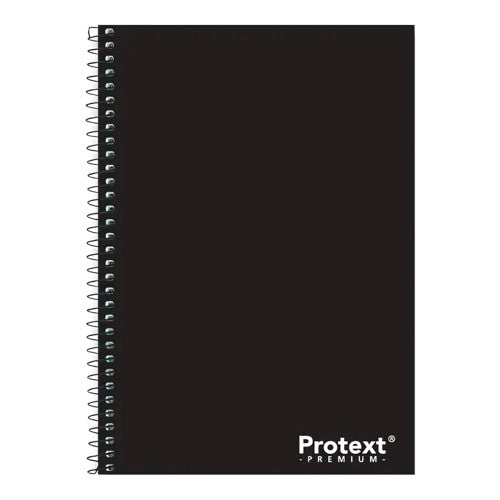 Protext Premium Spiral Notebook A5 200 Page PP Cover Black