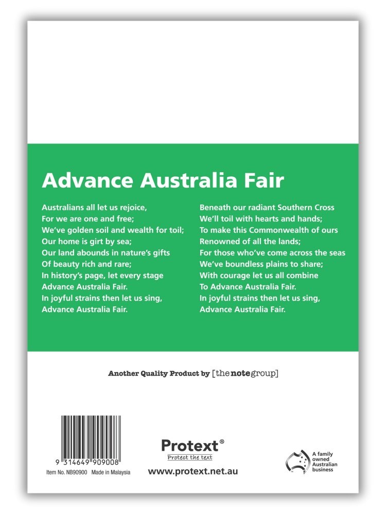 Protext Student Notebook 64 Page 8mm Single Ruled Green Pack of 20