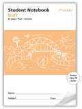 Protext Student Notebook 64 Page Plain Buff