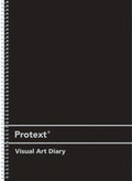 Protext Visual Art Diary A3 60 Sheet Polypropylene Black Cover