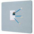Quartet Fabric Board Oval Frame Grey 1200 x 900mm