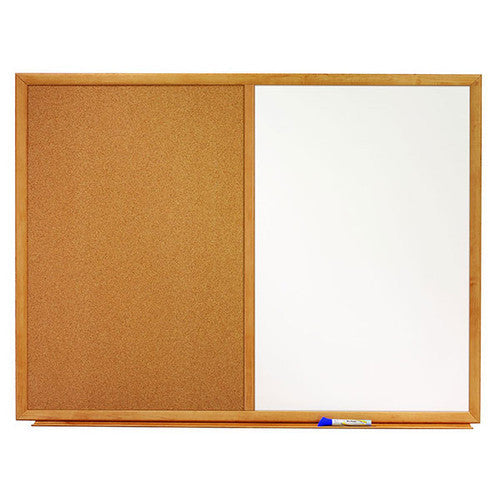 Quartet Combo Board Oak Frame 900 x 600mm
