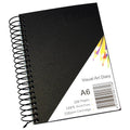 Quill Visual Art Diary PP 110gsm A6 120 Pages Black Pack of 5