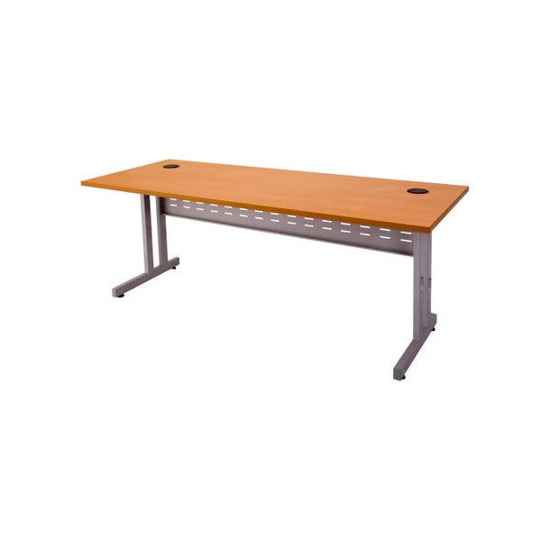 Rapidline Rapid Span C Leg Open Workstation 1500 x 700mm Beech / Precious Silver