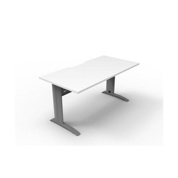 Rapidline Deluxe Rapid Span Open Workstation 1200 x 750mm Natural White / Precious Silver