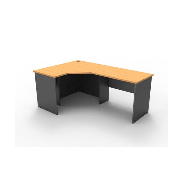 Rapidline Rapid Worker Corner Workstation 1800 x 1500 x 600mm Beech / Ironstone
