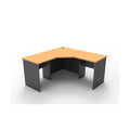 Rapidline Rapid Worker Corner Workstation 1800 x 1800 x 600mm Beech / Ironstone