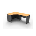 Rapidline Rapid Worker Corner Workstation 2100 x 1500 x 600mm Beech / Ironstone