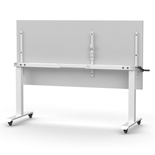 Rapidline Boost Crank Flip Top Table 1800 x 750mm Natural White / White