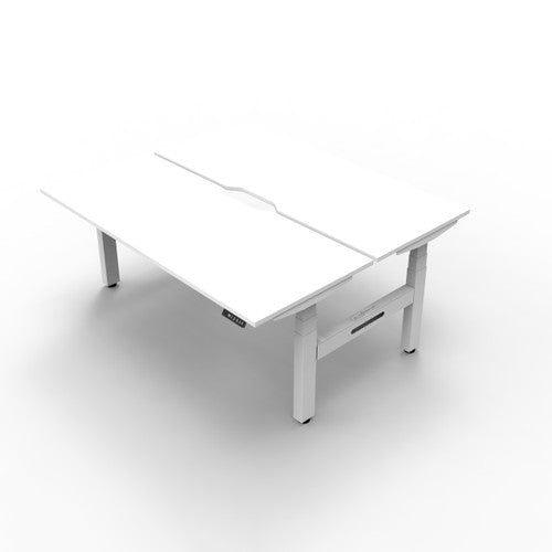 Rapidline Boost Plus Back to Back Workstation 1500 x 750mm Natural White / White Satin