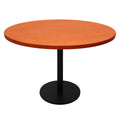 Rapidline Estilo Round Table Flat Disc Base 1200mm Diameter Cherry / Black