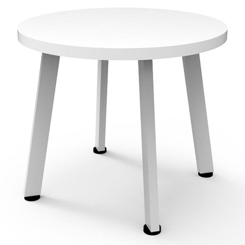 Rapidline Eternity Round Coffee Table 500mm Diameter Natural White / White