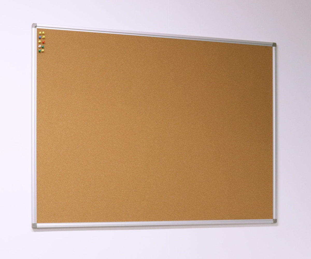 Rapidline Standard Corkboard 1200 x 15 x 900mm Aluminium Frame