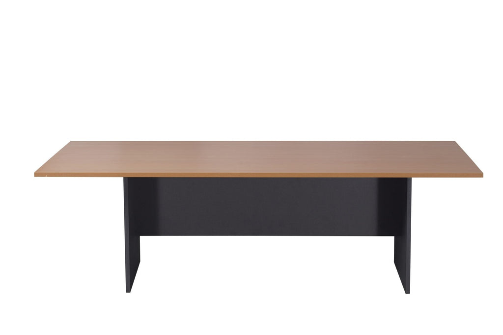 Rapidline Rapid Worker Rectangular Meeting and Boardroom Table 2400 x 1200mm Beech / Ironstone