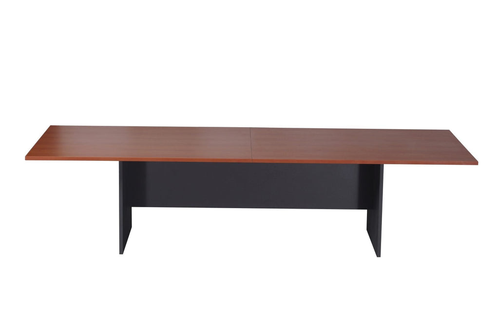 Rapidline Rapid Worker Rectangular Meeting and Boardroom Table 3200 x 1200mm Cherry / Ironstone
