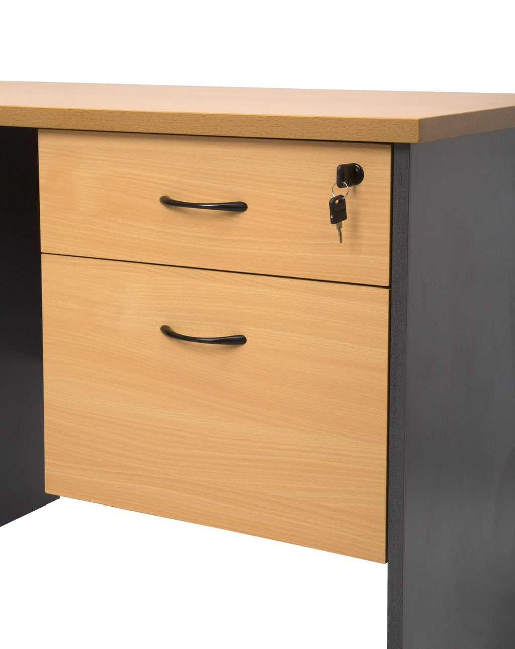 Rapidline Rapid Worker Fixed Pedestal 2 Drawer Beech / Ironstone