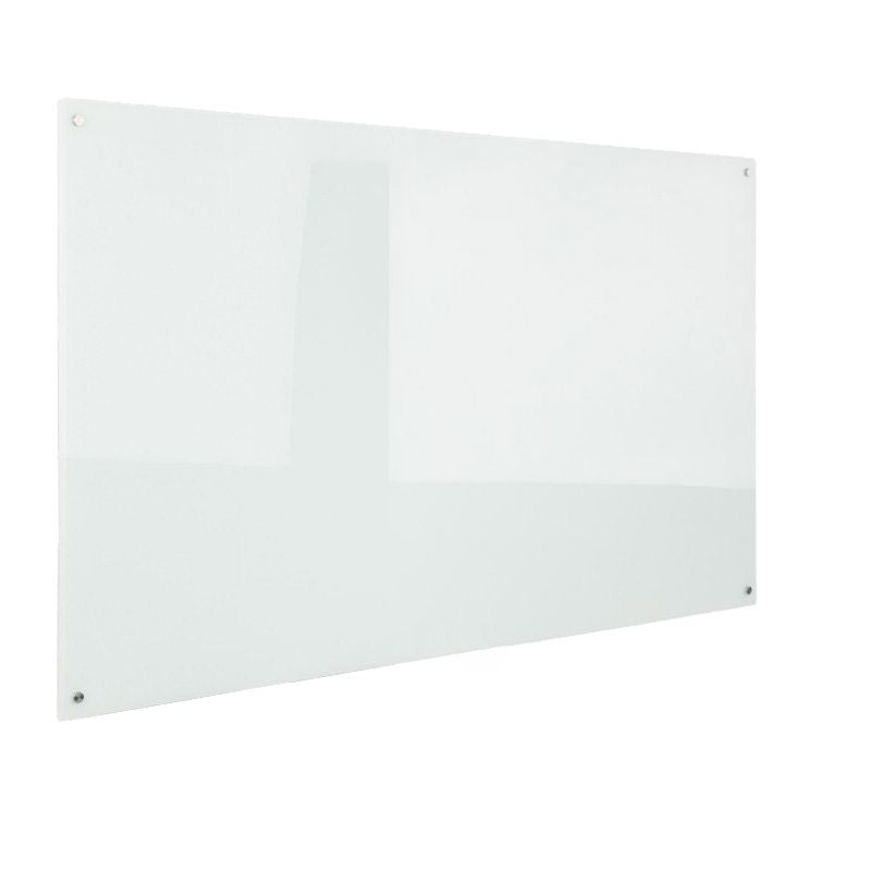 Rapidline Glass Writing Board with Chrome Fittings 1500 x 15 x 1200mm
