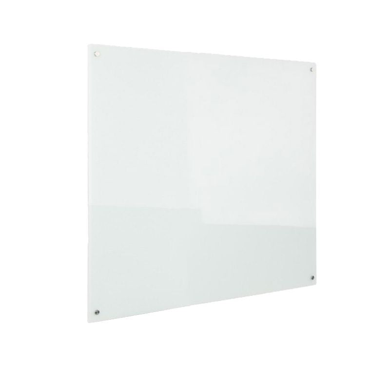 Rapidline Glass Writing Board with Chrome Fittings 900 x 15 x 600mm
