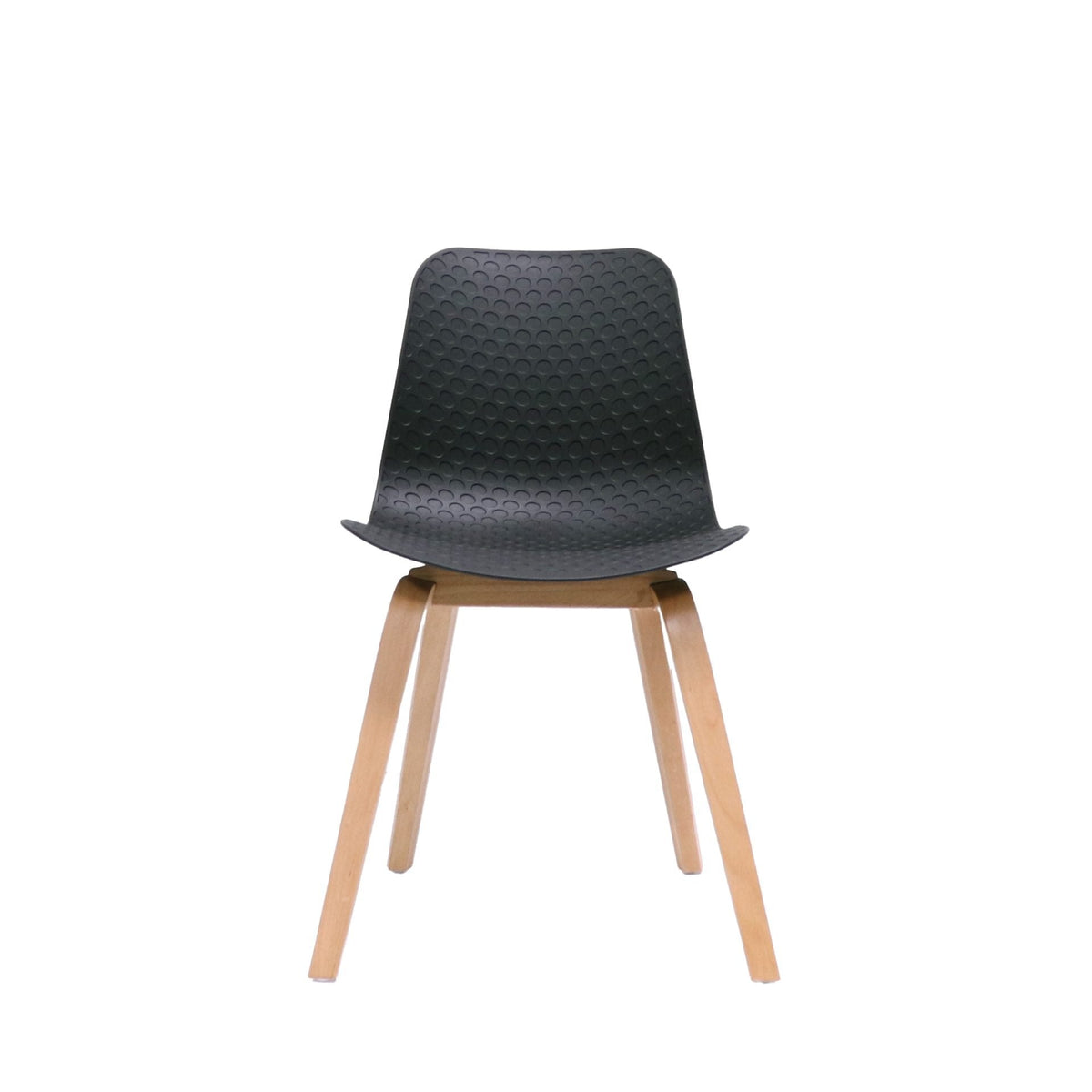 Rapidline Lucid Breakout Chair Black Shell / Light Oak Timber Base