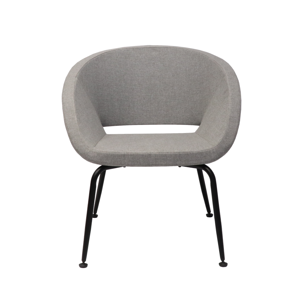 Rapidline Opal Tub Chair Light Grey Fabric