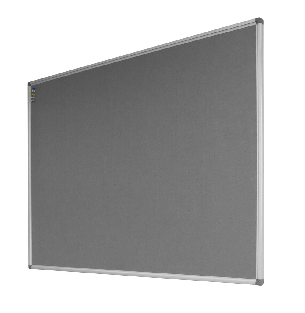 Rapidline Standard Pinboard 1200 x 15 x 1200mm Grey Upholstery
