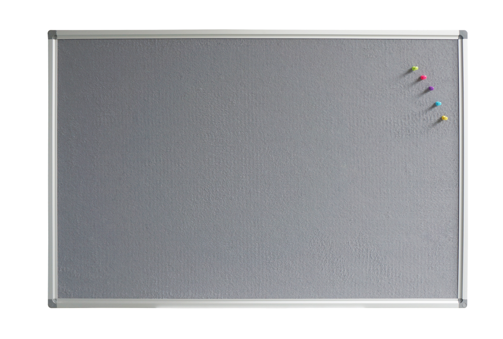 Rapidline Standard Pinboard 1200 x 15 x 900mm Grey Upholstery