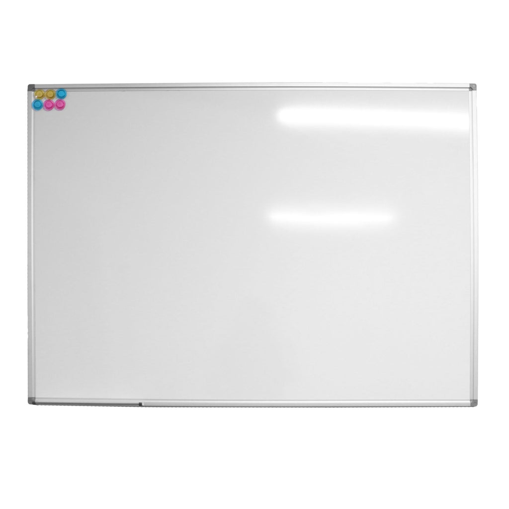 Rapidline Porcelain Magnetic Whiteboard 1200 x 15 x 1200mm Aluminium Frame