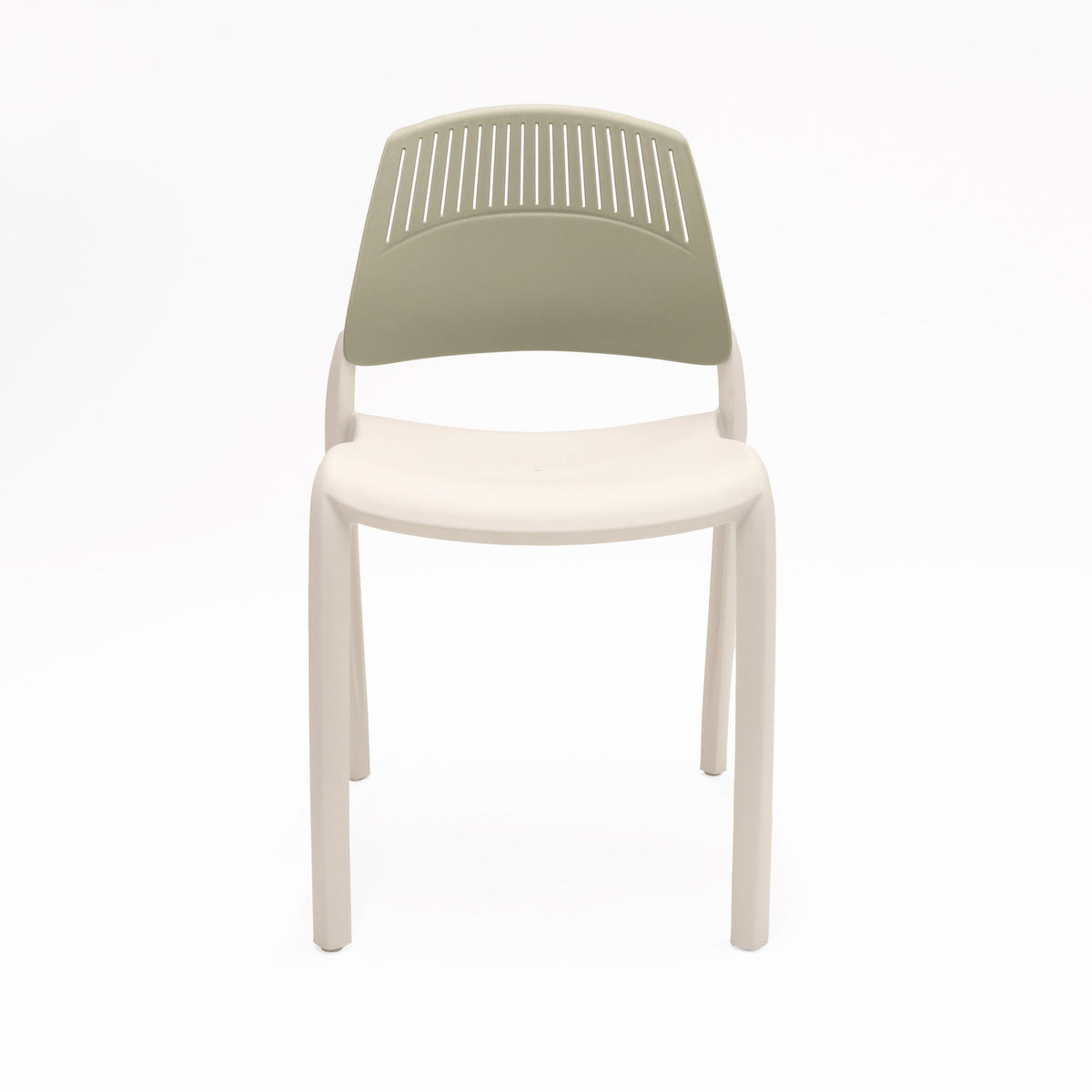 Rapidline Flexi High Back Stacking Chair White / Green