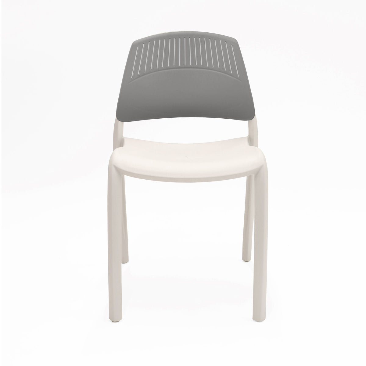Rapidline Flexi High Back Stacking Chair White / Grey