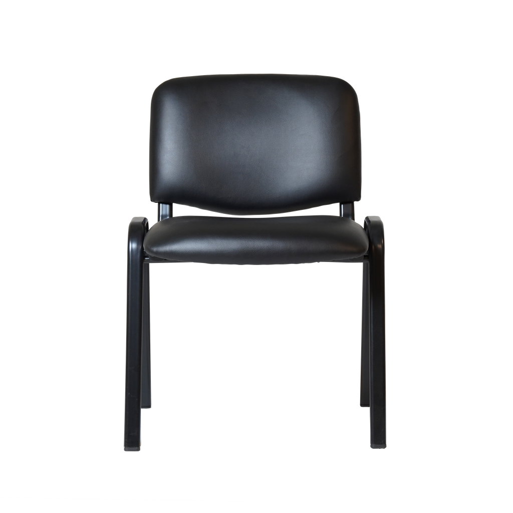 Rapidline Nova Stacking Visitor Chair Black Fabric