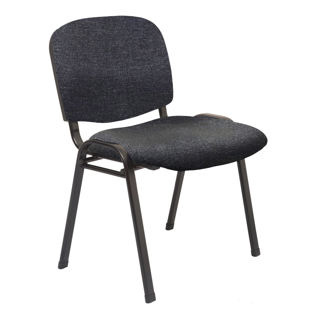 Rapidline Nova Stacking Visitor Chair Black Fabric