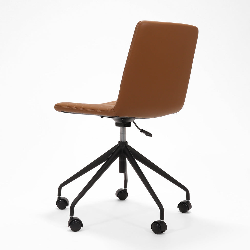 Rapidline Pixel 5 Star Breakout and Meeting Chair Amber PU / Black Base