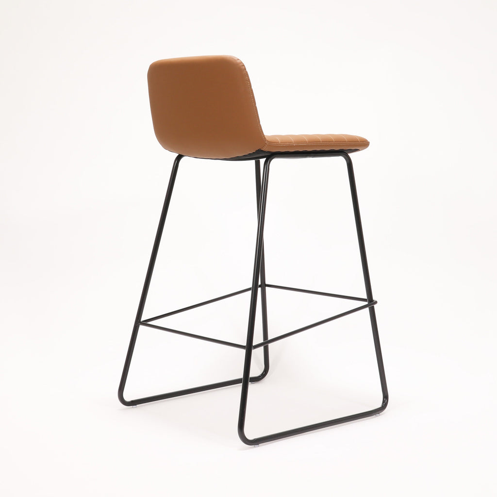 Rapidline Pixel Bar High Stool 730mm Height Amber PU / Black