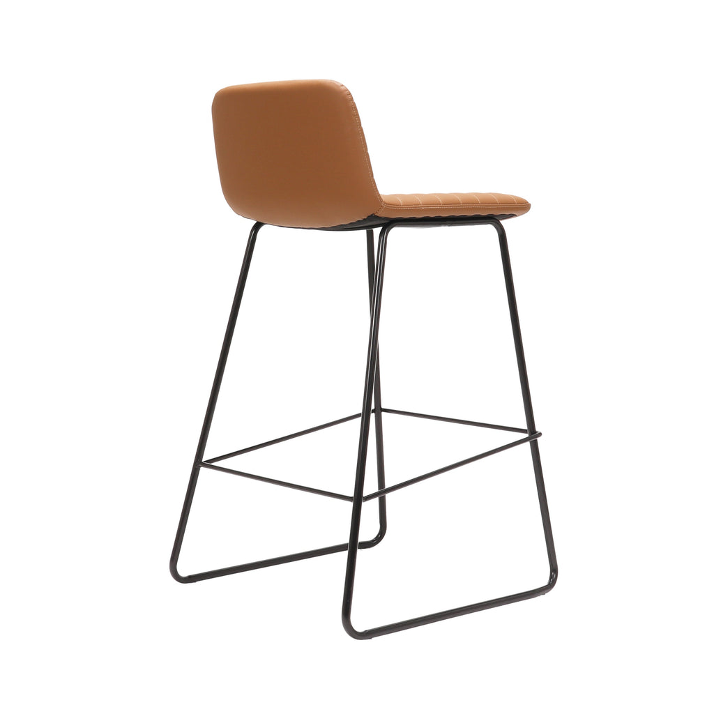 Rapidline Pixel Bar High Stool 730mm Height Amber PU / Black