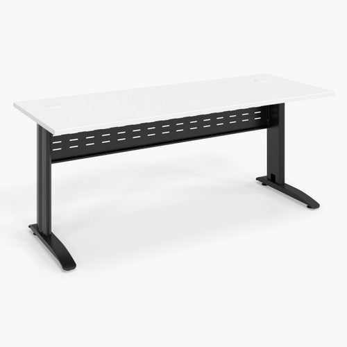 Rapidline Rapid Span Open Workstation 1800 x 700mm Natural White / Black Satin