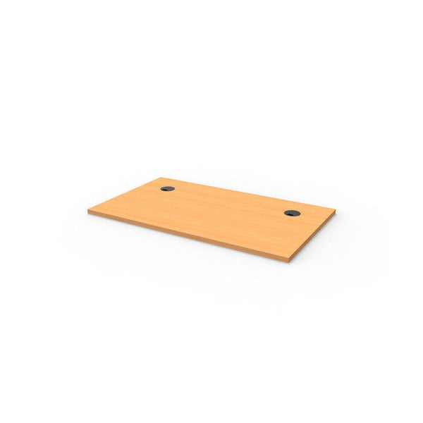 Rapidline Rectangle Table Top 1200 x 700 x 25mm with 2 Cable Port Only Beech