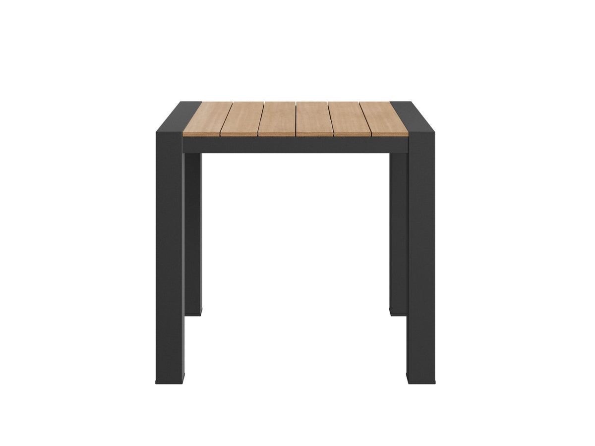 Rapidline Ridge Outdoor Square Table 835 x 835mm European Oak / Black