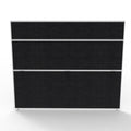 Rapidline Shush30 Plus Screen 1800 x 30 x 1500mm Black Fabric / White