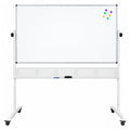 Rapidline Standard Mobile Magnetic Whiteboard 1500 x 900mm Aluminium Frame
