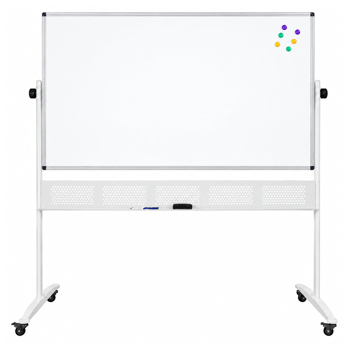 Rapidline Standard Mobile Magnetic Whiteboard 1500 x 900mm Aluminium Frame