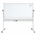 Rapidline Standard Mobile Magnetic Whiteboard 1800 x 1200mm Aluminium Frame