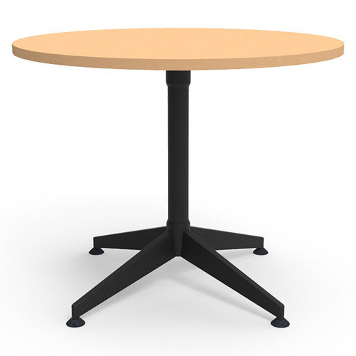 Rapidline Typhoon 4 Star Round Meeting Table 900mm Diameter Beech / Black