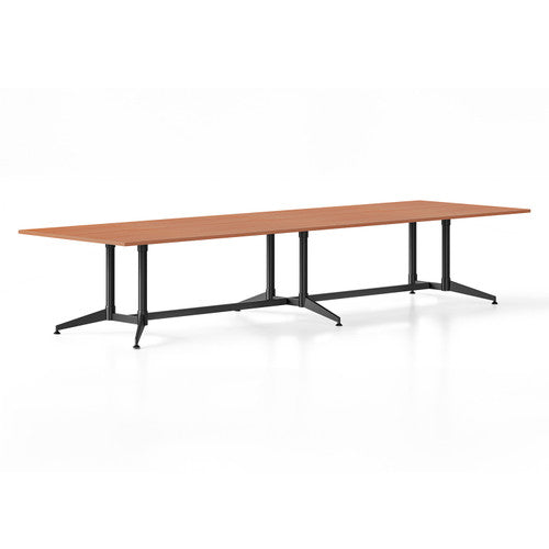 Rapidline Typhoon Meeting and Boardroom Table 3200 x 1200mm Cherry / Black