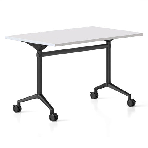 Rapidline Typhoon Flip Top Table 1500 x 750mm Natural White / Black